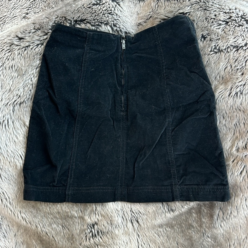 Free people corduroy black skirt